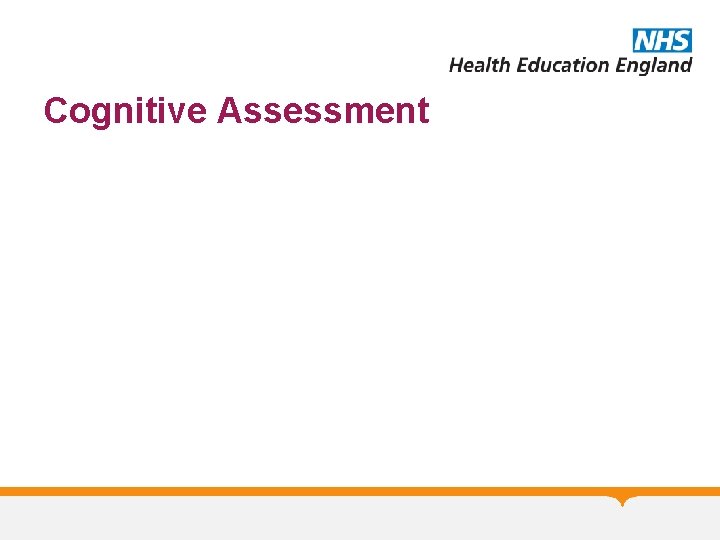 Cognitive Assessment 