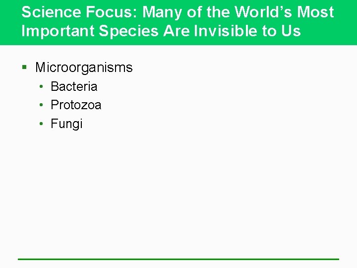 Science Focus: Many of the World’s Most Important Species Are Invisible to Us §