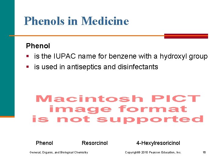 Phenols in Medicine Phenol § is the IUPAC name for benzene with a hydroxyl