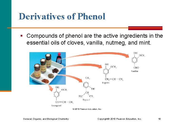 Derivatives of Phenol § Compounds of phenol are the active ingredients in the essential