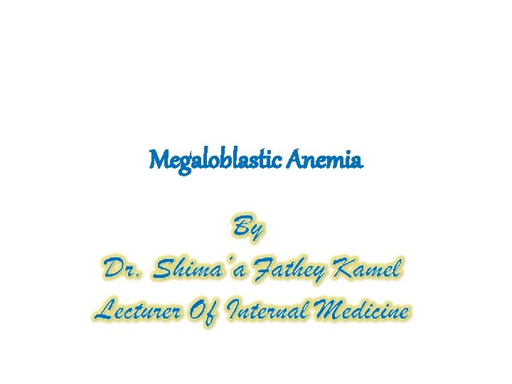 Megaloblastic Anemia 