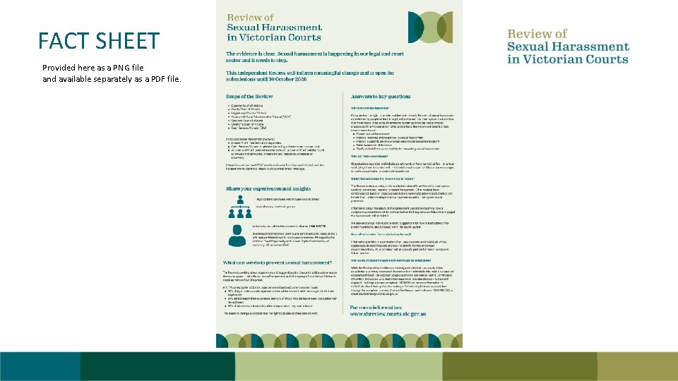 FACT SHEET Provided here as a PNG file and available separately as a PDF