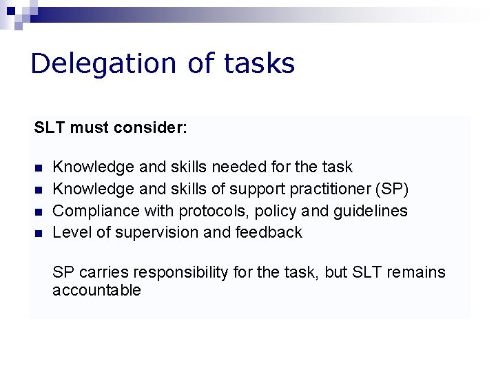 Task List Slt Duty of care What is it Celia Todd