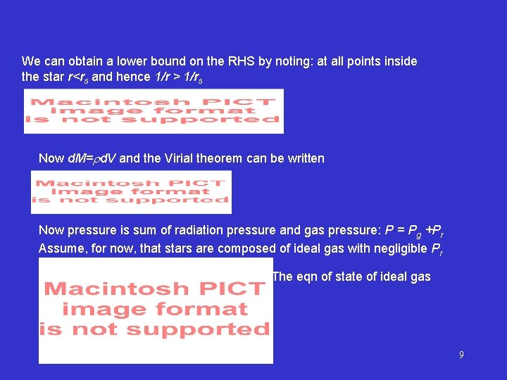 We can obtain a lower bound on the RHS by noting: at all points We can obtain a lower bound on the RHS by noting: at all points