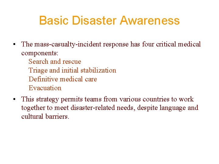 Delivery of Medical Care in Natural Disaster Buddhist