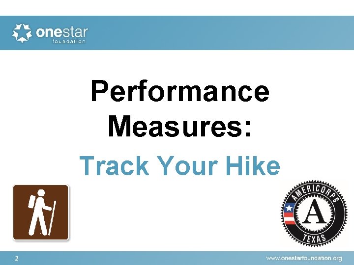 Performance Measures: Track Your Hike 2 