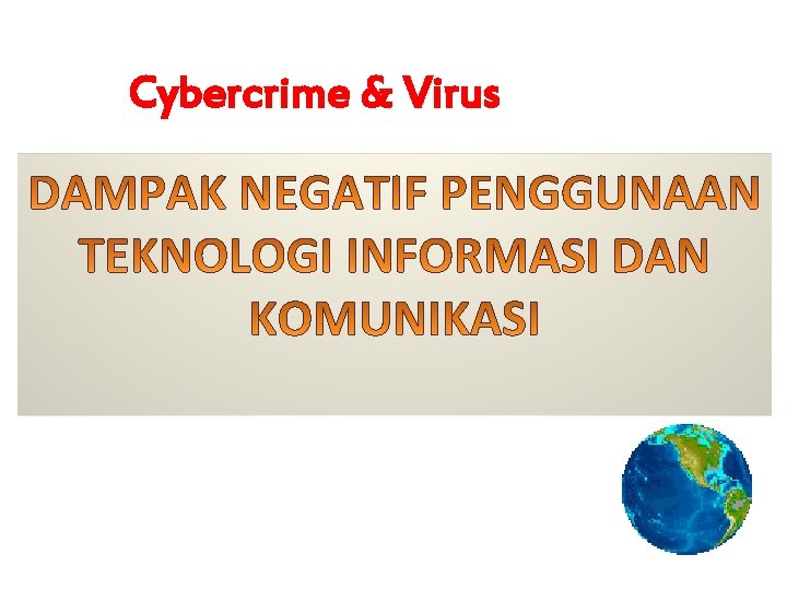 Cybercrime & Virus 