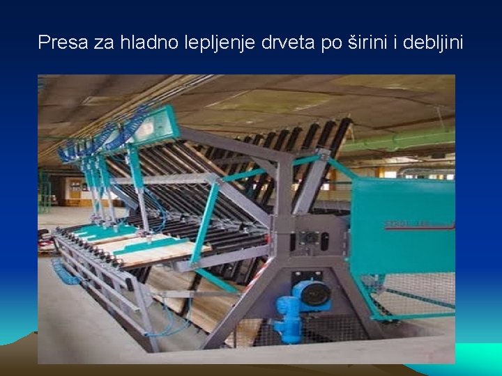 Presa za hladno lepljenje drveta po širini i debljini 