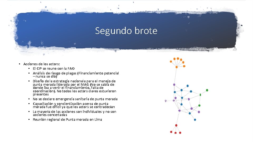Segundo brote • Acciones de los actors: • El CIP se reune con la