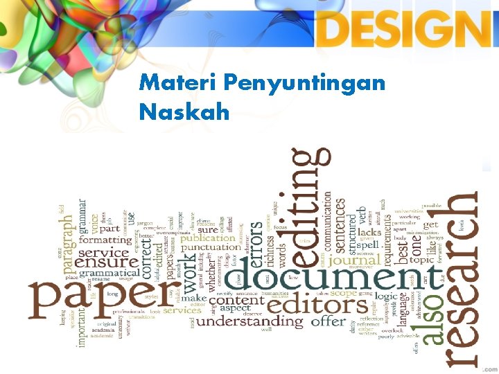 Materi Penyuntingan Naskah 