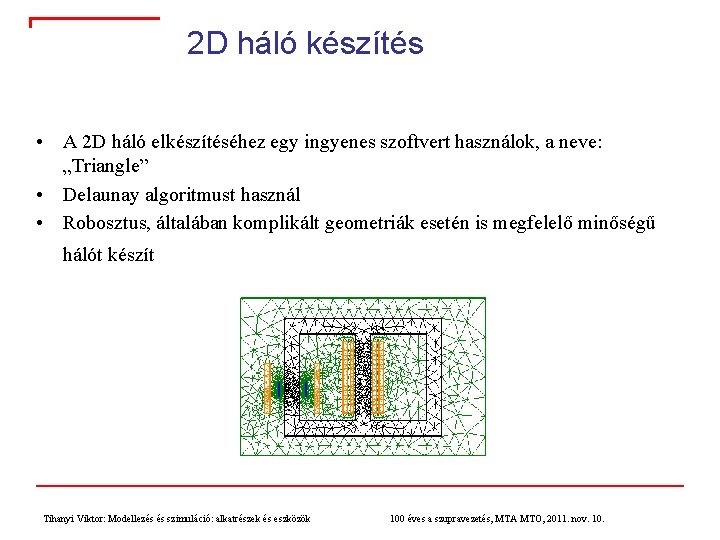 2 D háló készítés • A 2 D háló elkészítéséhez egy ingyenes szoftvert használok,