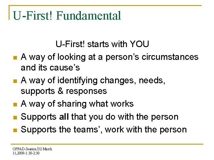 Uou First Education Through Partnership One Model of Cross Sector
