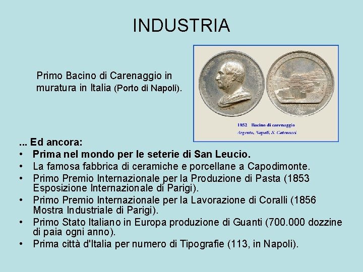 INDUSTRIA Primo Bacino di Carenaggio in muratura in Italia (Porto di Napoli). . Ed