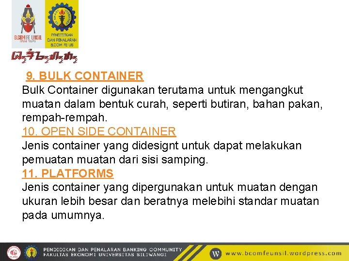 Container Petikemas Dosen Pengampu Hj Noneng Masitoh Ir