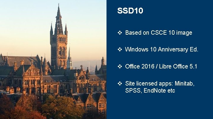 SSD 10 v Based on CSCE 10 image v Windows 10 Anniversary Ed. v