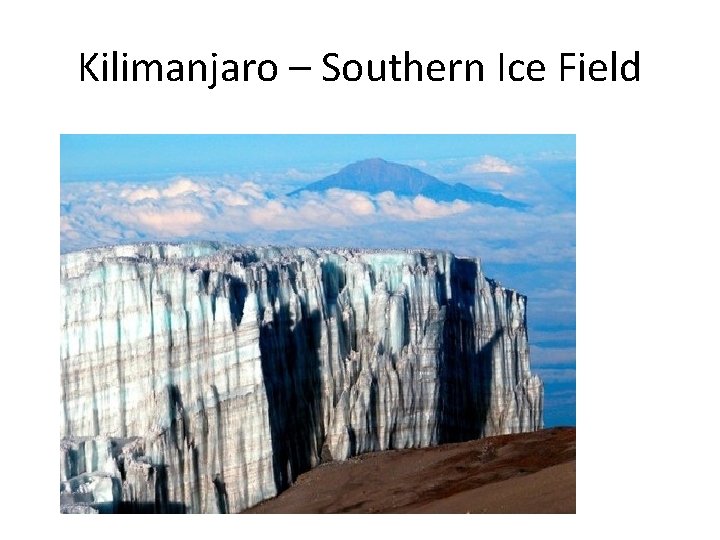 Kilimanjaro – Southern Ice Field 