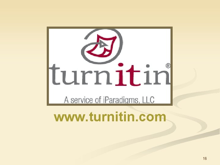 www. turnitin. com 16 