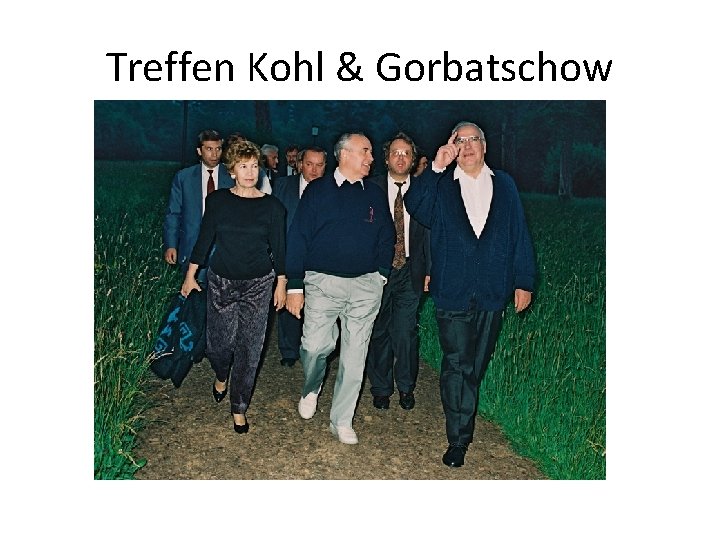 Treffen Kohl & Gorbatschow 