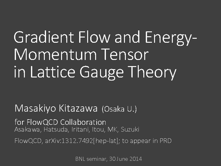 Gradient Flow and Energy Momentum Tensor in Lattice