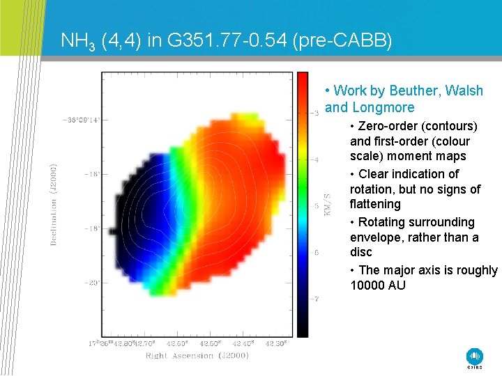 NH 3 (4, 4) in G 351. 77 -0. 54 (pre-CABB) • Work by