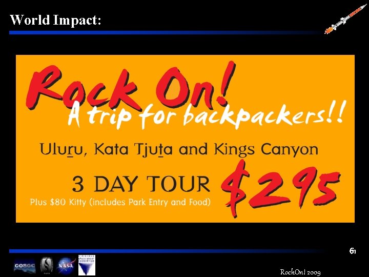 World Impact: 61 Rock. On! 2009 