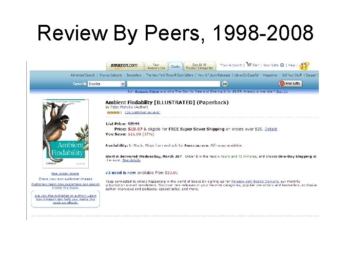 Review By Peers, 1998 -2008 