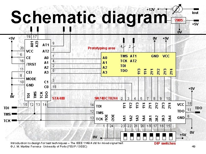 Schematic diagram +12 V Iout 7805 +5 V 0 V VCC 1 24 2