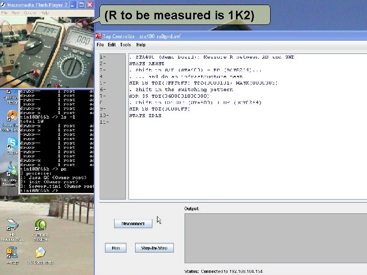 (R to be measured is 1 K 2) Introduction to design for test techniques