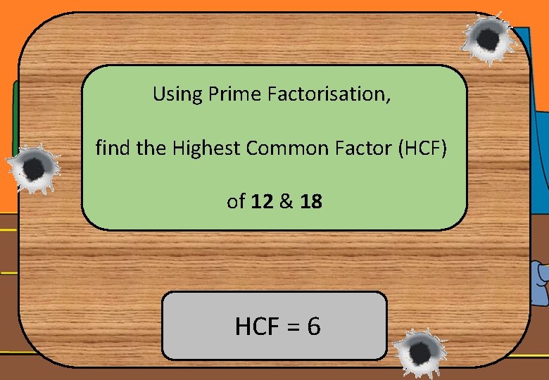 Using Prime Factorisation, find the Highest Common Factor (HCF) of 12 & 18 HCF