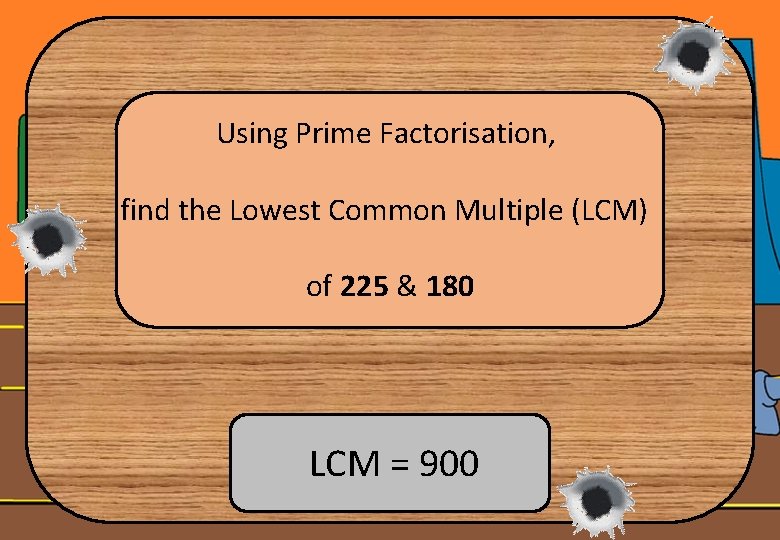 Using Prime Factorisation, find the Lowest Common Multiple (LCM) of 225 & 180 LCM