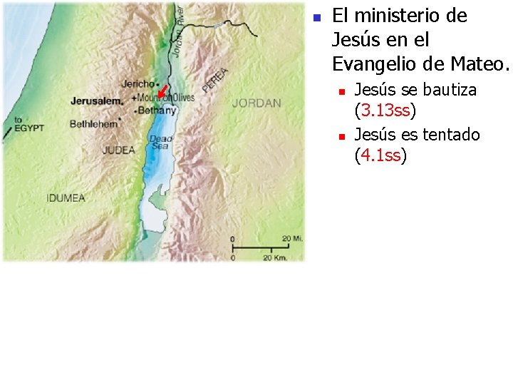 n El ministerio de Jesús en el Evangelio de Mateo. n n Jesús se