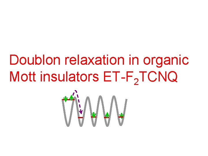 Doublon relaxation in organic Mott insulators ET-F 2 TCNQ 