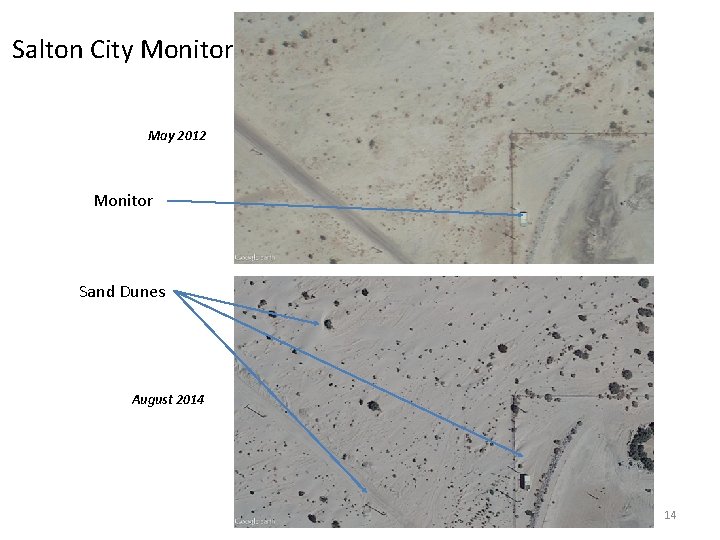 Salton City Monitor May 2012 Monitor Sand Dunes August 2014 14 