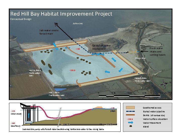 Red Hill Bay Habitat Improvement Project Conceptual Design Salton Sea Salt water intake forced