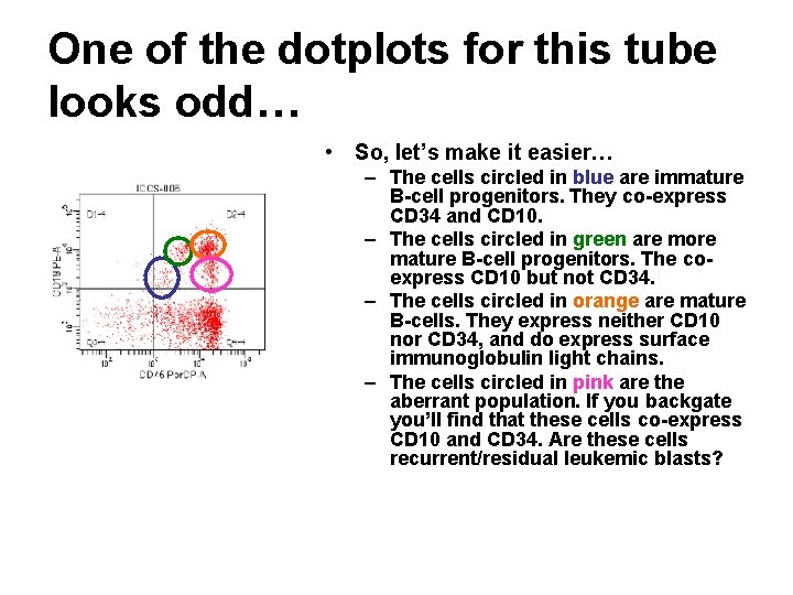 One of the dotplots for this tube looks odd… • So, let’s make it