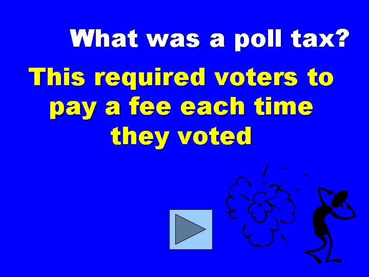 What was a poll tax? This required voters to pay a fee each time