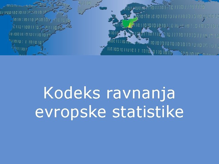 Kodeks ravnanja evropske statistike 