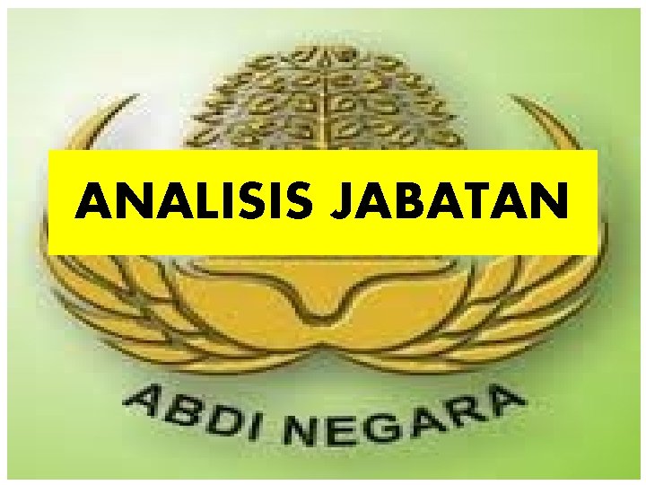 ANALISIS JABATAN 