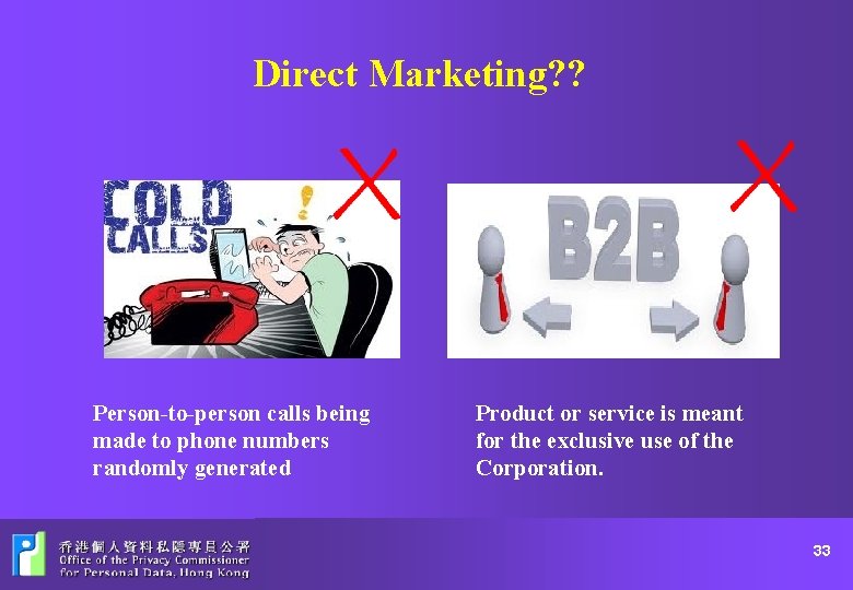 Direct Marketing? ? Person-to-person calls being made to phone numbers randomly generated Product or