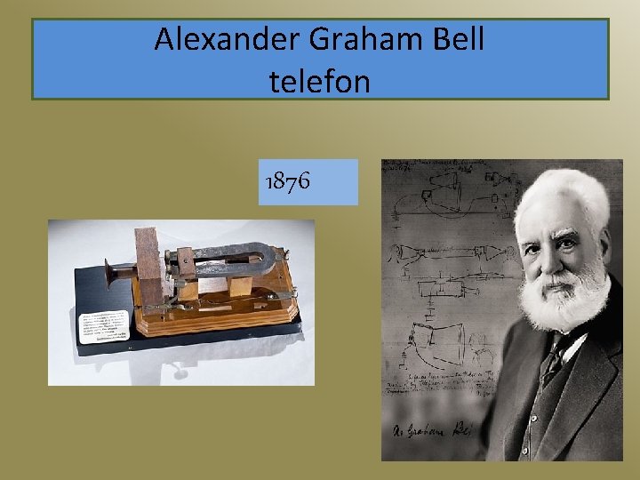 Alexander Graham Bell telefon 1876 