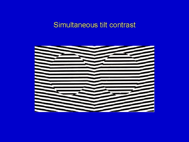 Simultaneous tilt contrast 