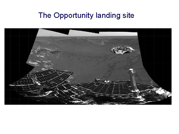 The Opportunity landing site 