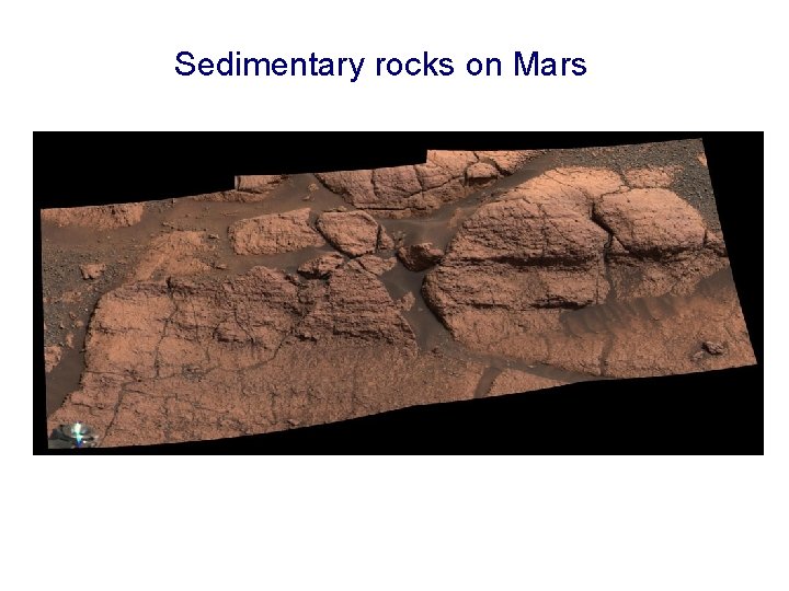 Sedimentary rocks on Mars 