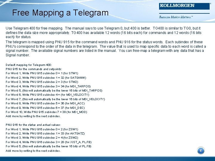 Free Mapping a Telegram Use Telegram 400 for free mapping. The manual says to