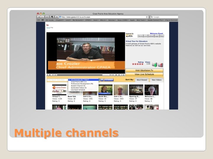 Multiple channels 