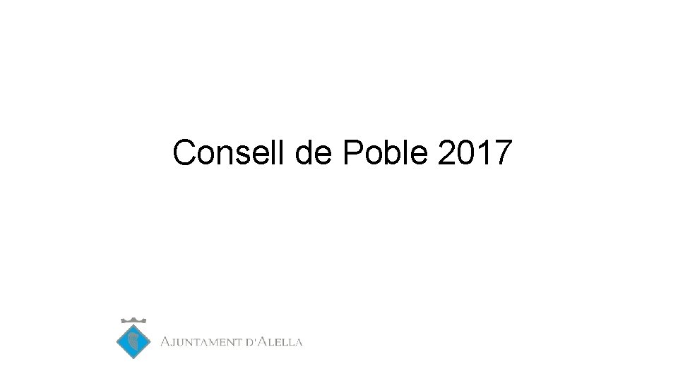 Consell de Poble 2017 