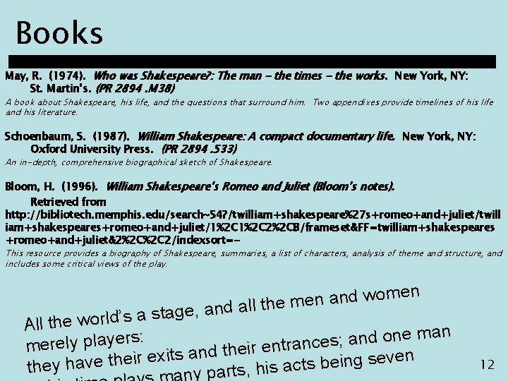 Books May, R. (1974). Who was Shakespeare? : The man - the times -