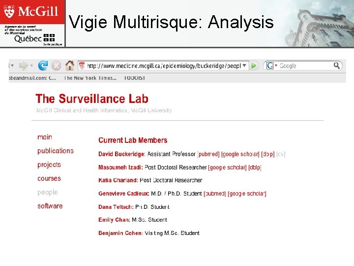 Vigie Multirisque: Analysis 