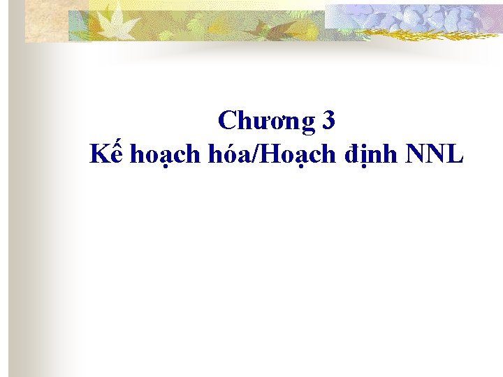 Chương 3 Kế hoạch hóa/Hoạch định NNL 