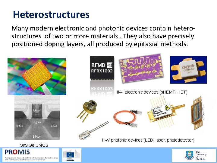 Heterostructures Many modern electronic and photonic devices contain hetero structures of two or more